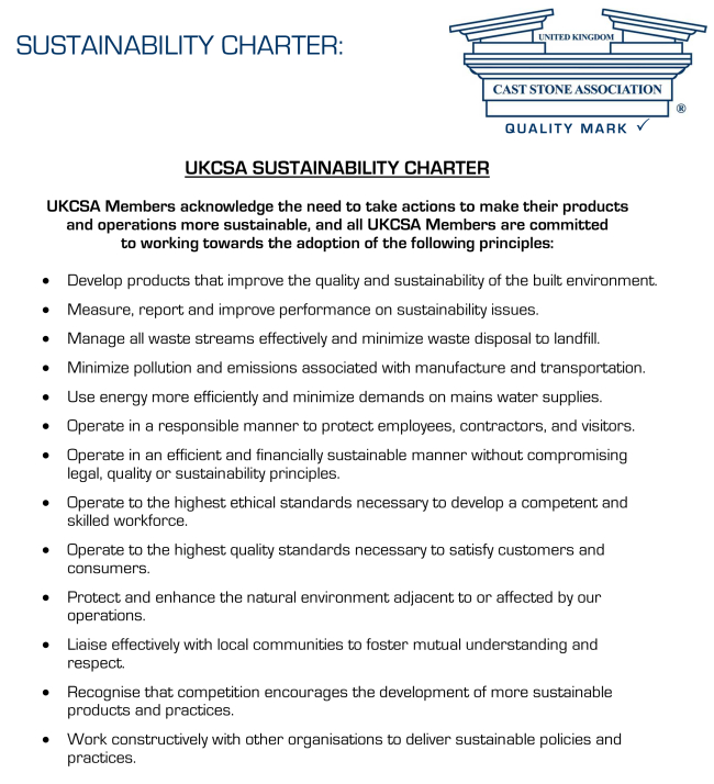 UKCSA Sustainability Charter 2023 May